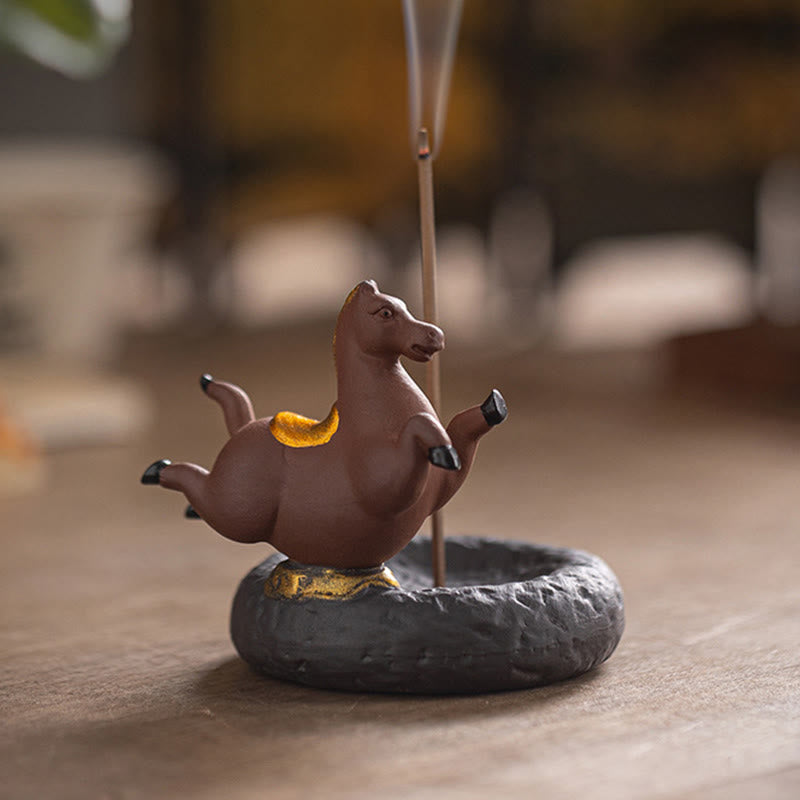 Buddha Stones Année du Cheval 2026 Décoration de maison Nouvel An Brûleur d'encens - image 2