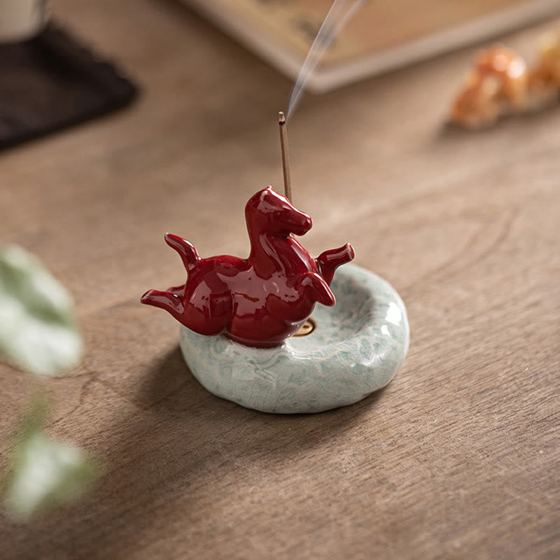 Buddha Stones Année du Cheval 2026 Décoration de maison Nouvel An Brûleur d'encens - image 11