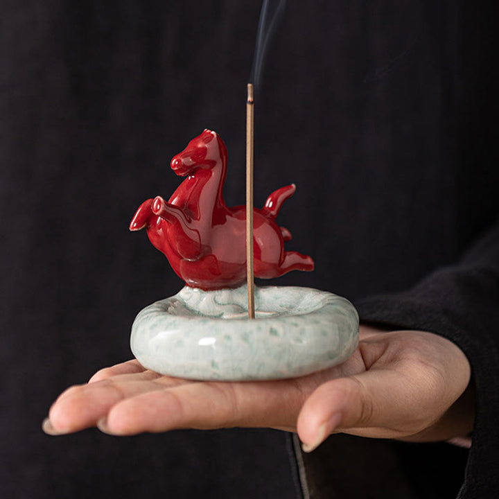 Buddha Stones Année du Cheval 2026 Décoration de maison Nouvel An Brûleur d'encens - image 7