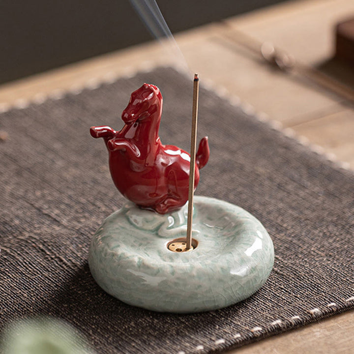 Buddha Stones Année du Cheval 2026 Décoration de maison Nouvel An Brûleur d'encens - image 10