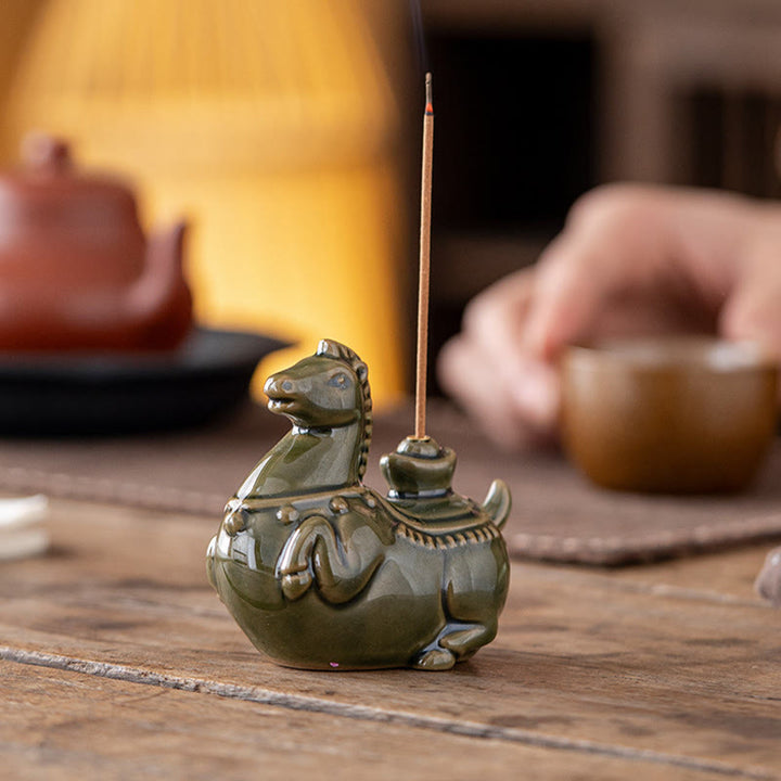 Buddha Stones , lingot porte-bonheur pour l'année du Cheval 2026, brûleur d'encens - image 2