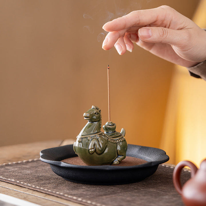 Buddha Stones , lingot porte-bonheur pour l'année du Cheval 2026, brûleur d'encens - image 5