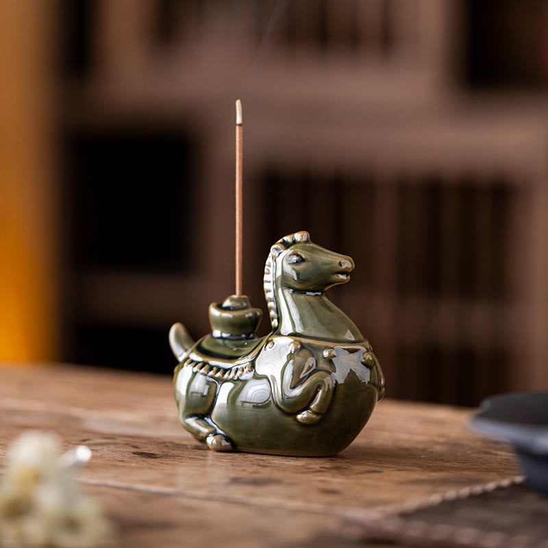 Buddha Stones , lingot porte-bonheur pour l'année du Cheval 2026, brûleur d'encens - image 4