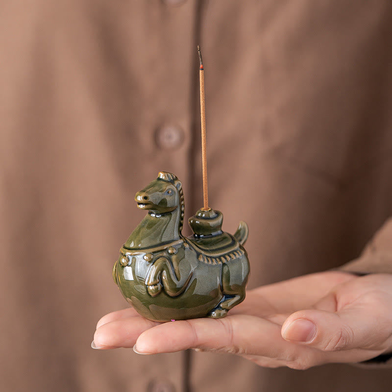 Buddha Stones , lingot porte-bonheur pour l'année du Cheval 2026, brûleur d'encens - image 6