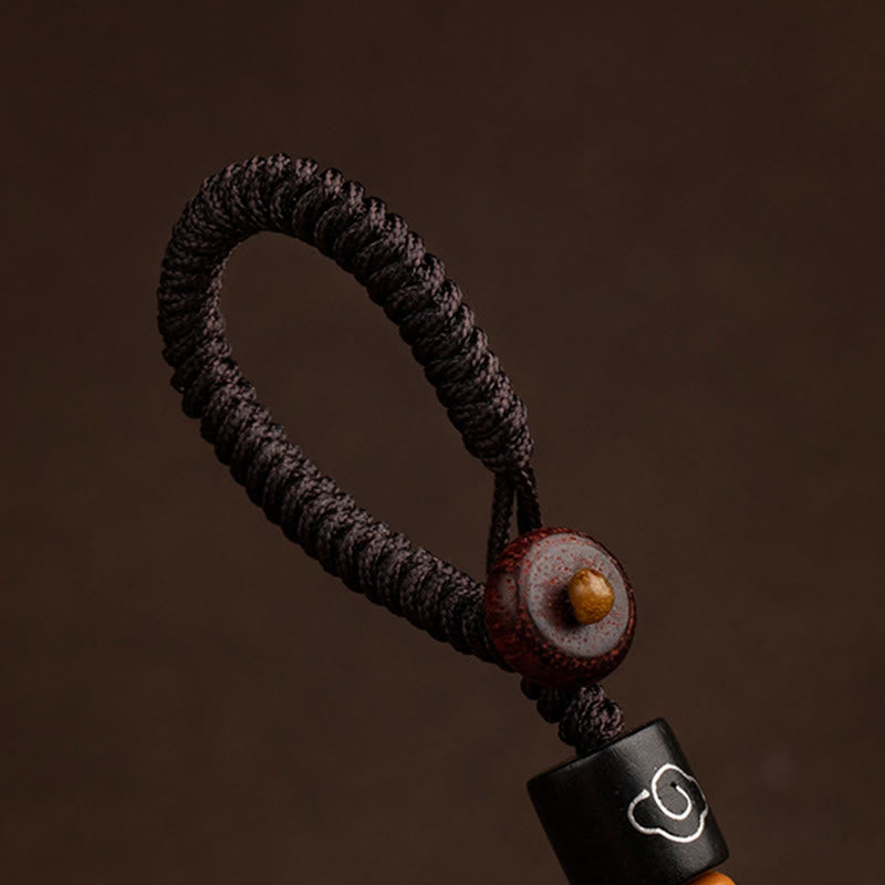 Buddha Stones, Zodiaque chinois, Bouddha natal, Année du Cheval, Om Mani Padme Hum, Lotus, Bénédiction en ébène, Porte-clés - image 12