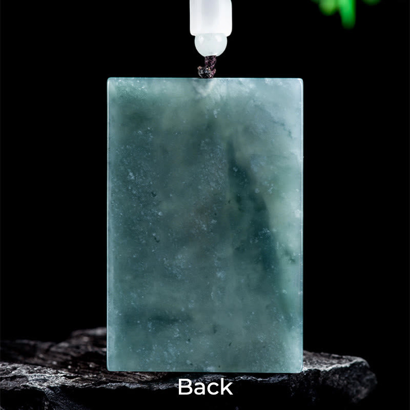 Buddha Stones Année du Cheval Zodiaque chinois Gravure Jade Collier Pendentifs Abondance - image 24