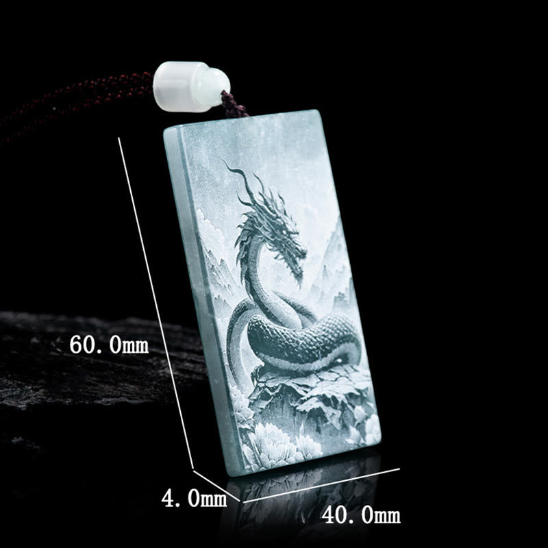 Buddha Stones Année du Cheval Zodiaque chinois Gravure Jade Collier Pendentifs Abondance - image 17