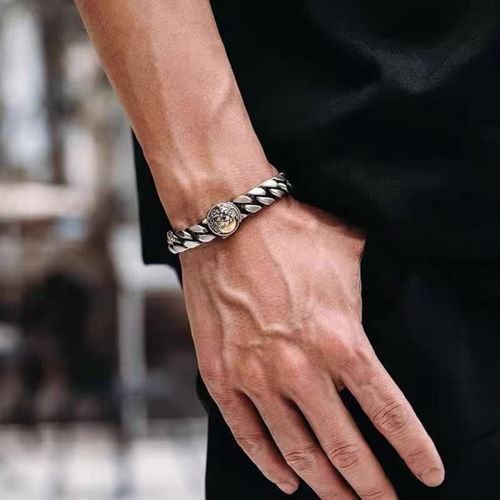 Bracelet porte-bonheur en cuivre et Buddha Stones PiXiu - image 9