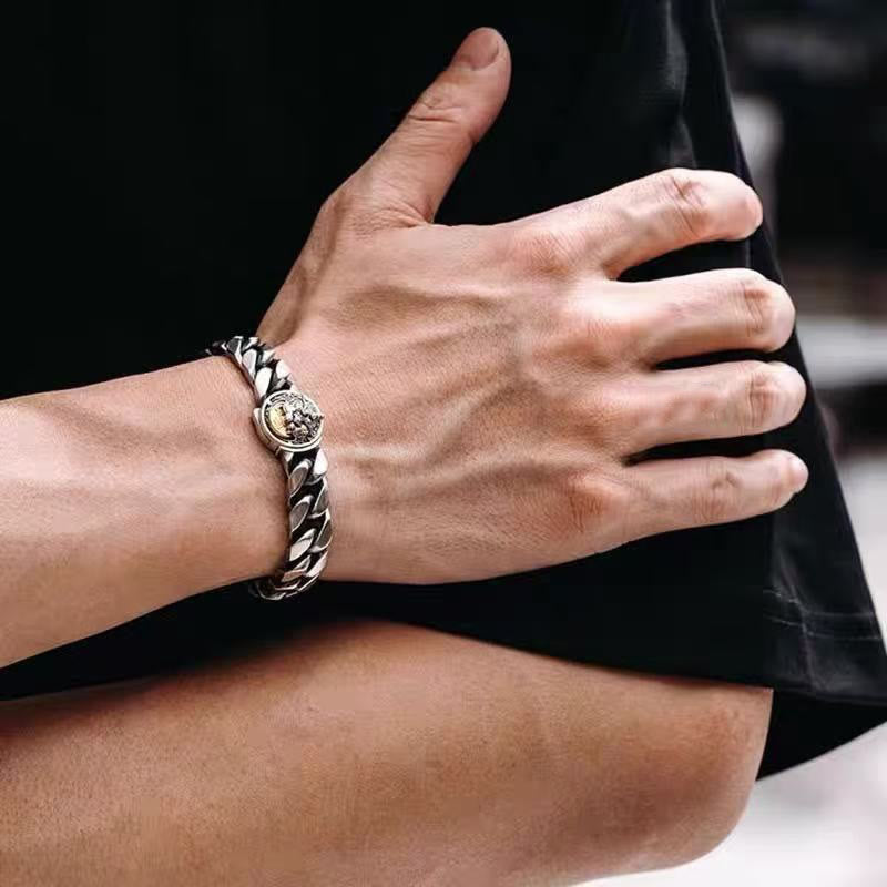 Bracelet porte-bonheur en cuivre et Buddha Stones PiXiu - image 4