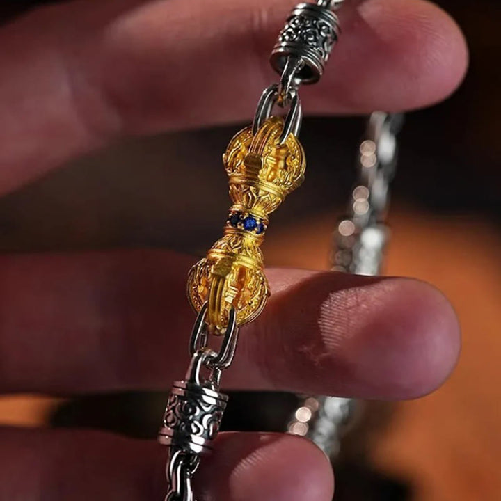 Bracelet porte-bonheur en cuivre et Buddha Stones - image 4