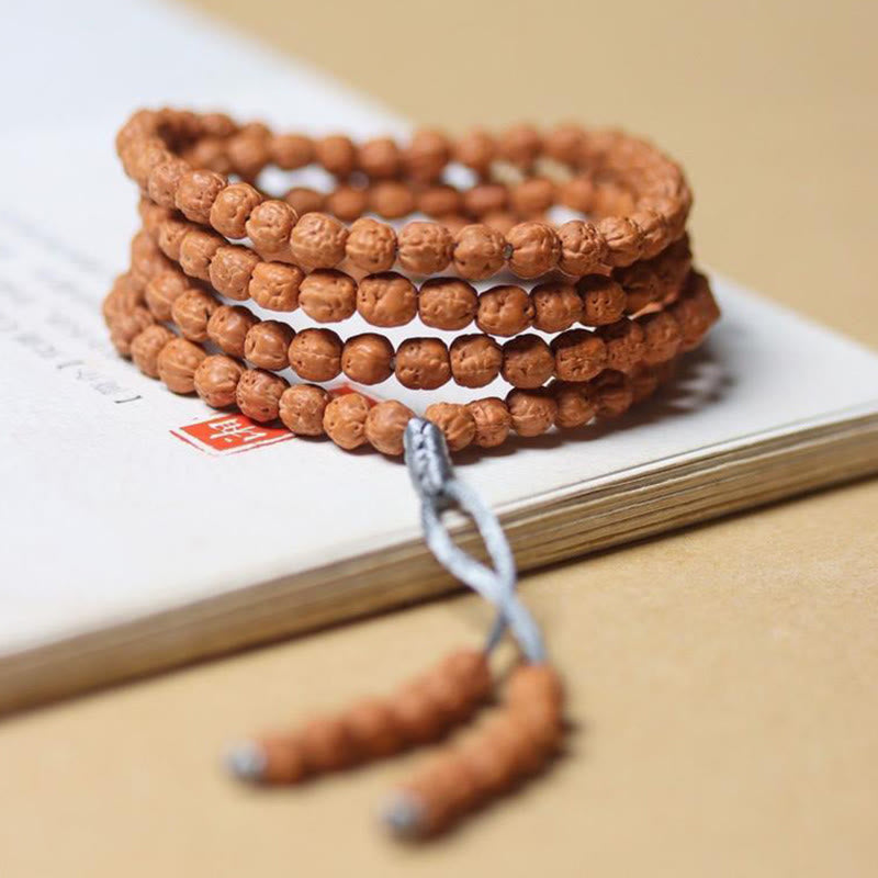 Mala de Buddha Stones tibétaines de 108 perles, graine de Bodhi, symbole de richesse et de bonne fortune - image 2