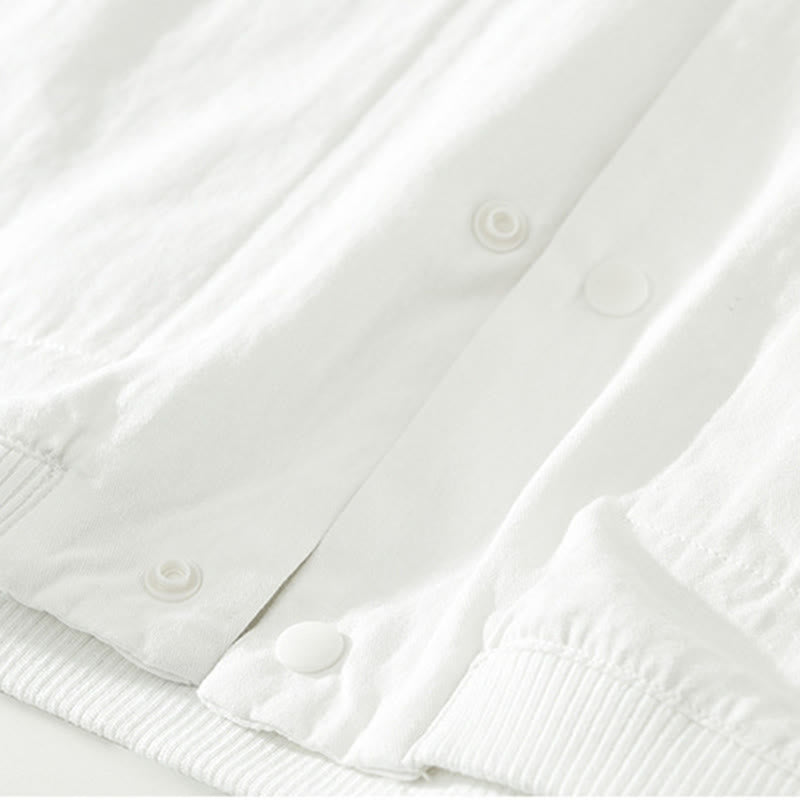 Chemise homme en coton à manches longues et col montant, motif Buddha Stones, couleur unie simple. - image 16