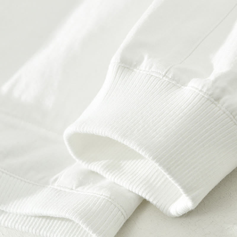 Chemise homme en coton à manches longues et col montant, motif Buddha Stones, couleur unie simple. - image 17