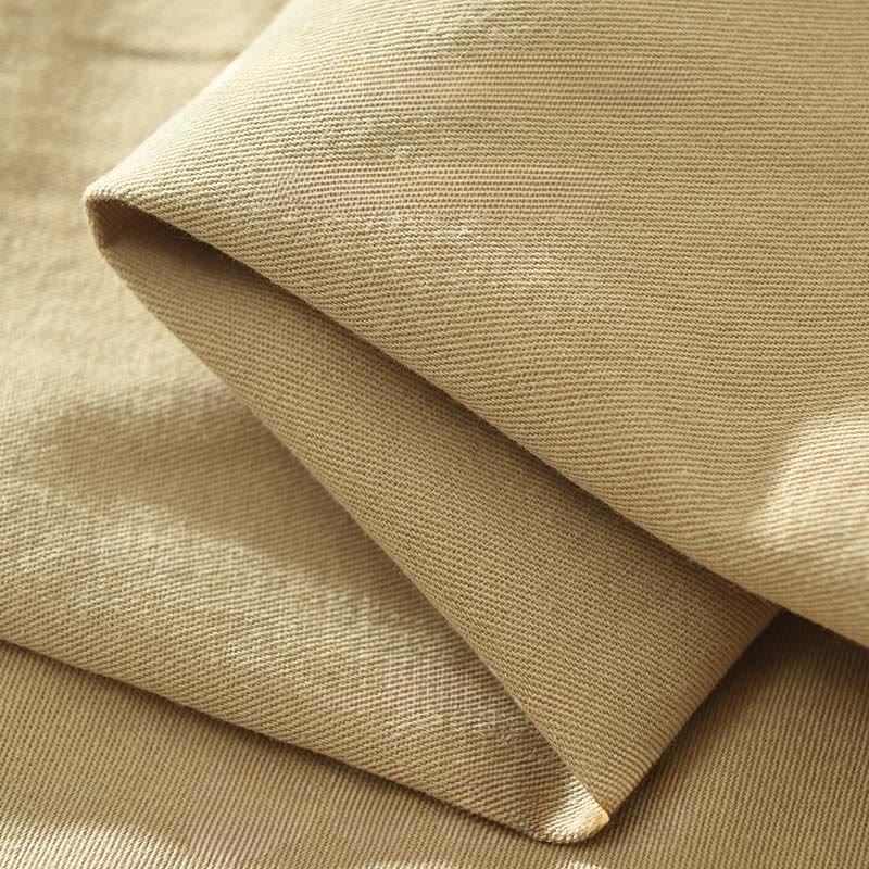 Chemise homme en coton à manches longues et col montant, motif Buddha Stones, couleur unie simple. - image 4