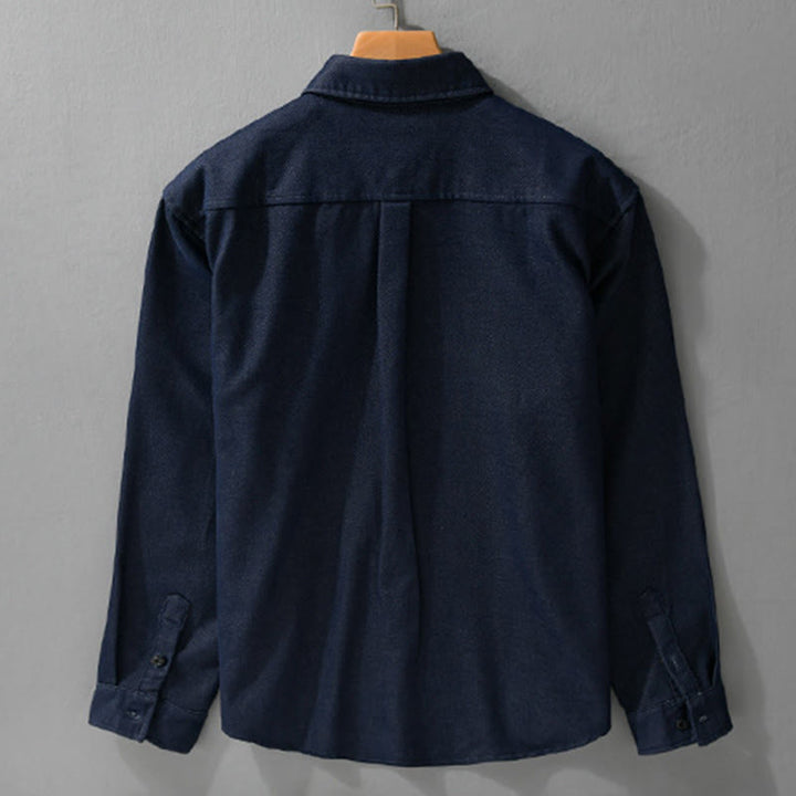 Chemise en coton à manches longues et col montant, Buddha Stones - image 7