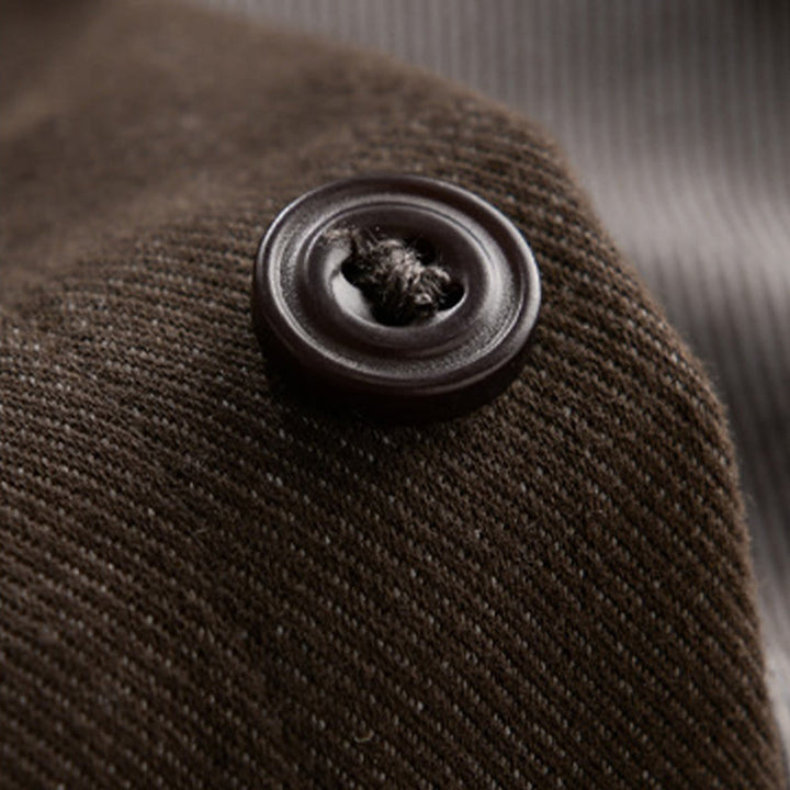 Chemise en coton à manches longues et col montant, Buddha Stones - image 5