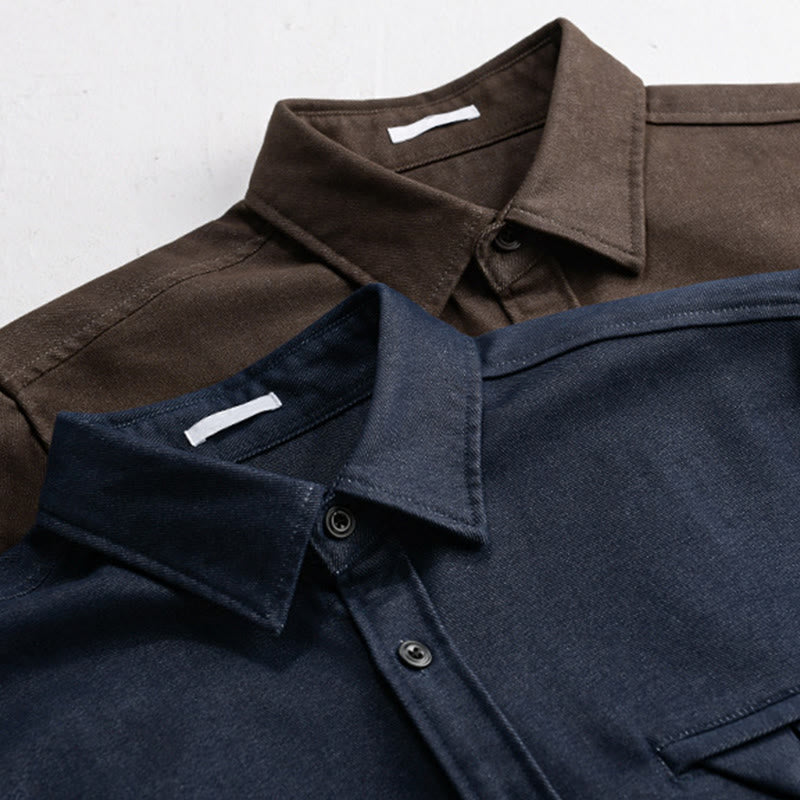 Chemise en coton à manches longues et col montant, Buddha Stones - image 11