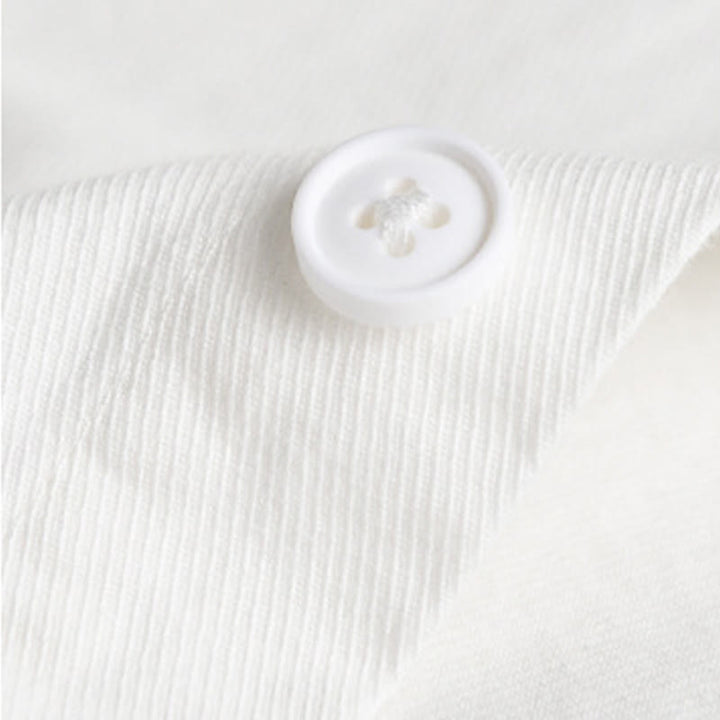 Chemise en coton à manches longues et col montant, ornée de boutons et d'une poche décorative, avec Buddha Stones et boutons décoratifs. - image 23