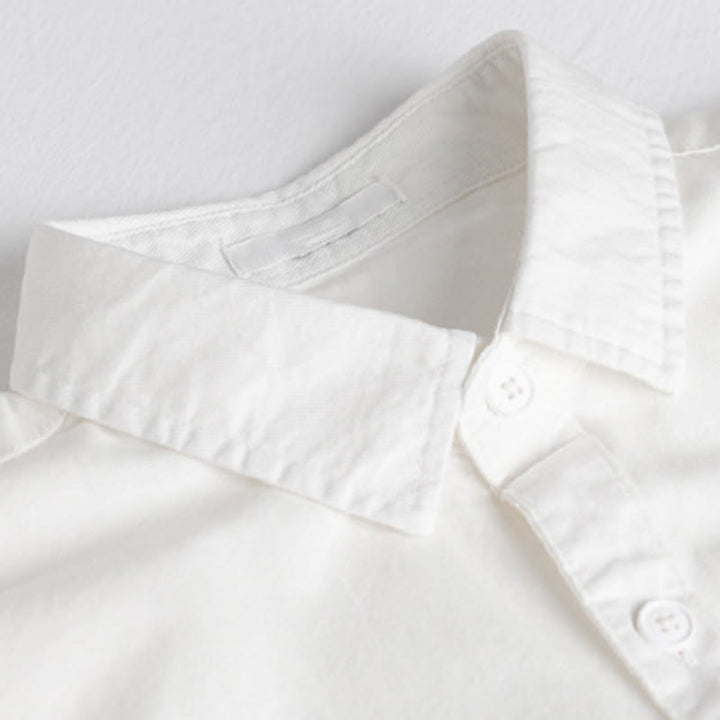 Chemise en coton à manches longues et col montant, ornée de boutons et d'une poche décorative, avec Buddha Stones et boutons décoratifs. - image 19