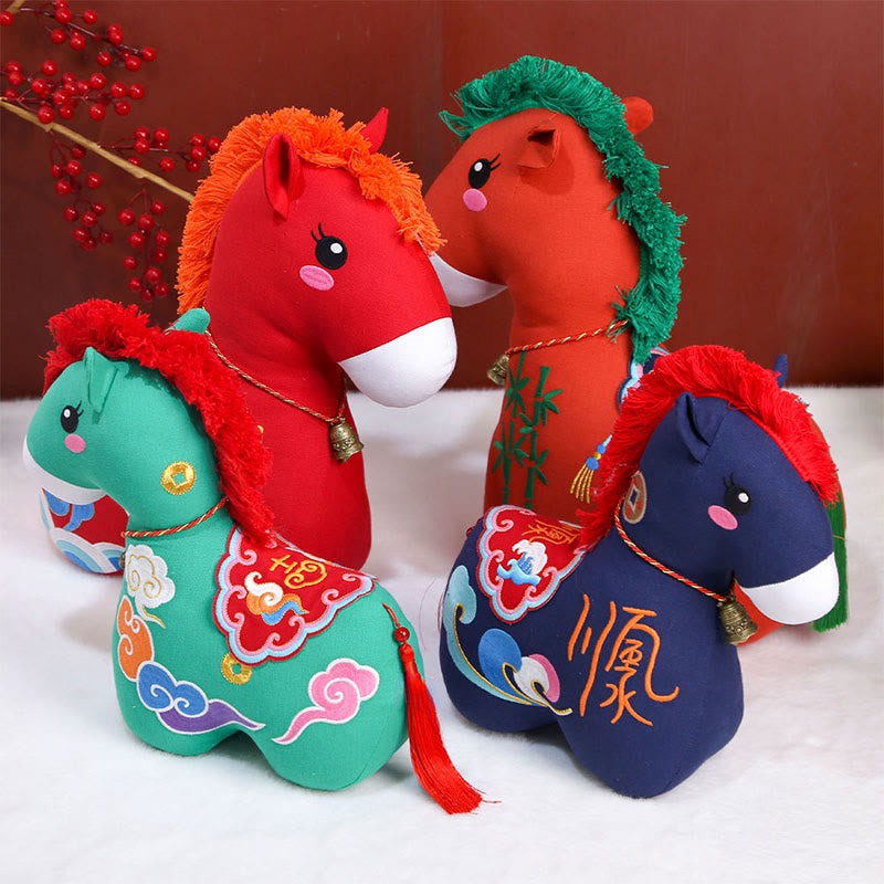 Buddha Stones Année du Cheval Cordon rouge en cuivre Personnage Fu Décoration intérieure - image 20