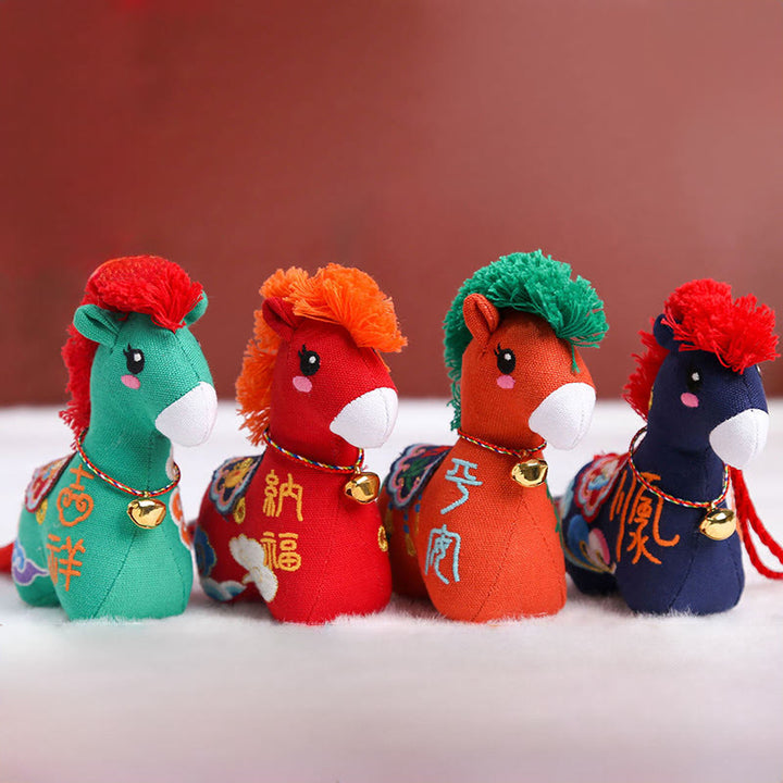 Buddha Stones Année du Cheval Cordon rouge en cuivre Personnage Fu Décoration intérieure - image 23