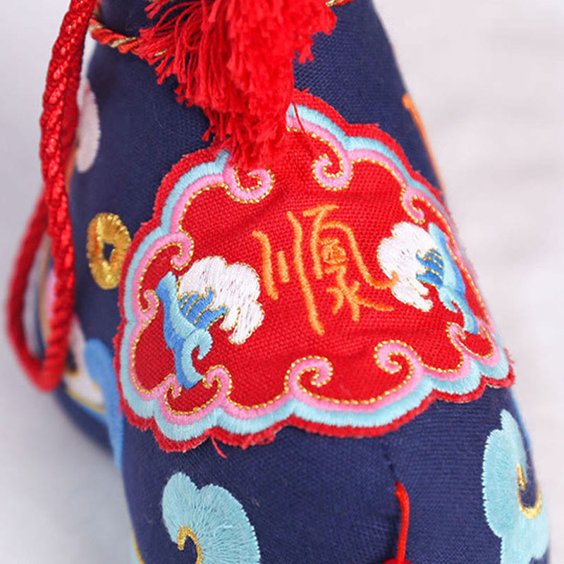 Buddha Stones Année du Cheval, fil rouge cuivré, broderie du caractère Fu, décoration de maison symbole de prospérité - image 27