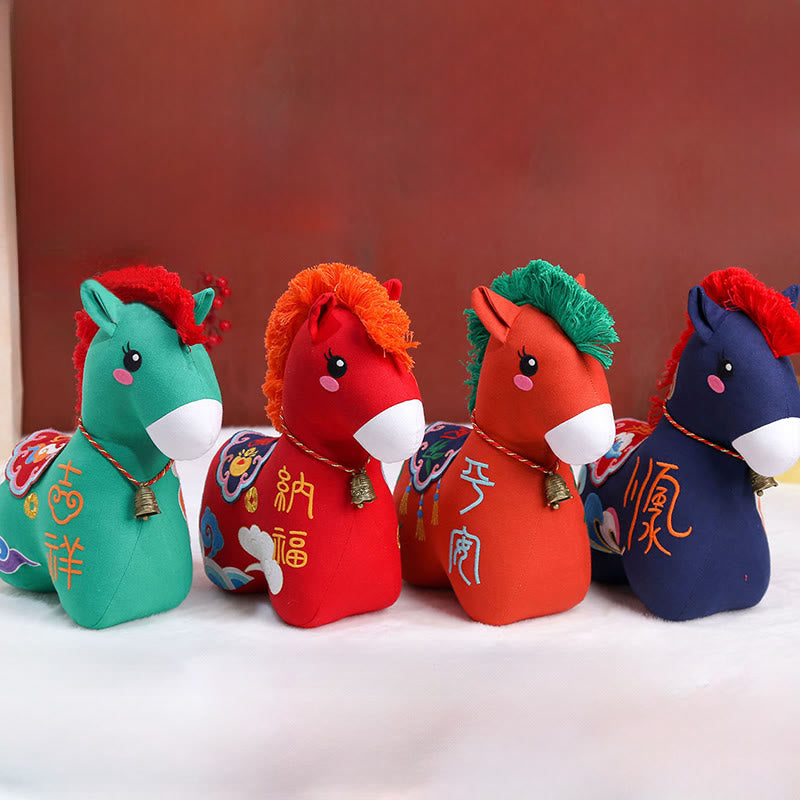 Buddha Stones Année du Cheval Cordon rouge en cuivre Personnage Fu Décoration intérieure - image 19