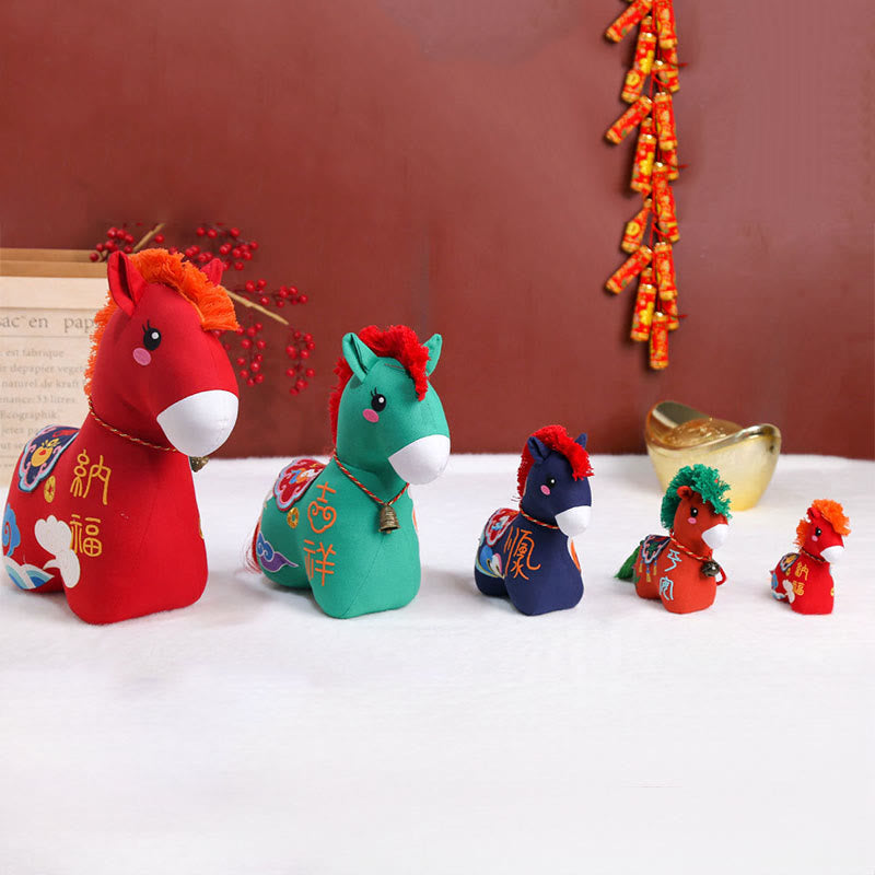 Buddha Stones Année du Cheval Cordon rouge en cuivre Personnage Fu Décoration intérieure - image 24