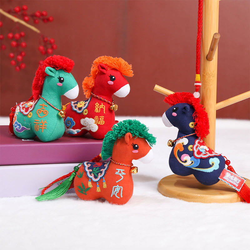 Buddha Stones Année du Cheval Cordon rouge en cuivre Personnage Fu Décoration intérieure - image 25