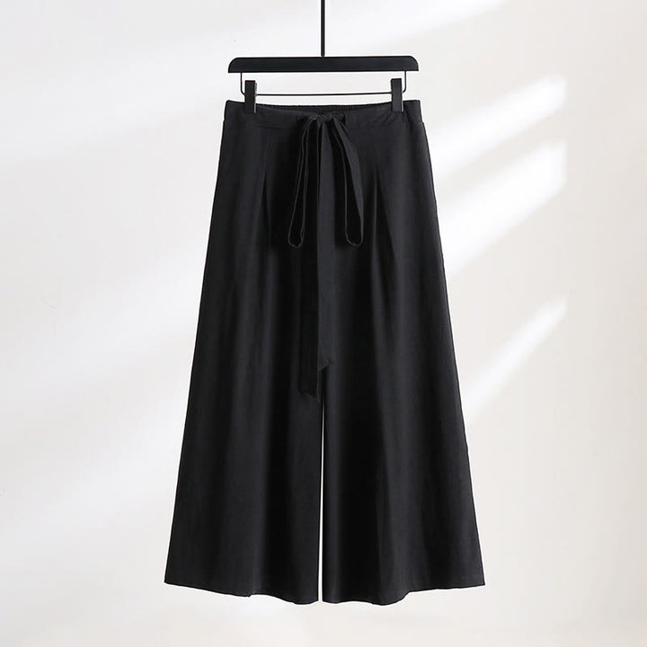 Ensemble kimono d'automne en coton à lacets, pantalon large longueur cheville avec poches, 2 pièces , Buddha Stones - image 7