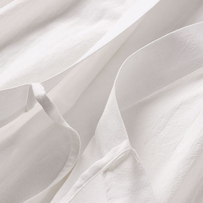 Ensemble kimono d'automne en coton à lacets, pantalon large longueur cheville avec poches, 2 pièces , Buddha Stones - image 23