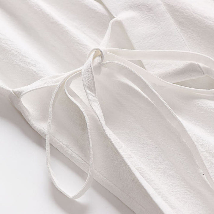 Ensemble kimono d'automne en coton à lacets, pantalon large longueur cheville avec poches, 2 pièces , Buddha Stones - image 24