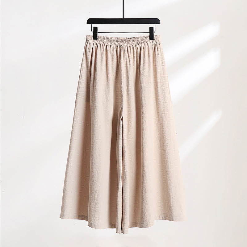 Ensemble kimono d'automne en coton à lacets, pantalon large longueur cheville avec poches, 2 pièces , Buddha Stones - image 16