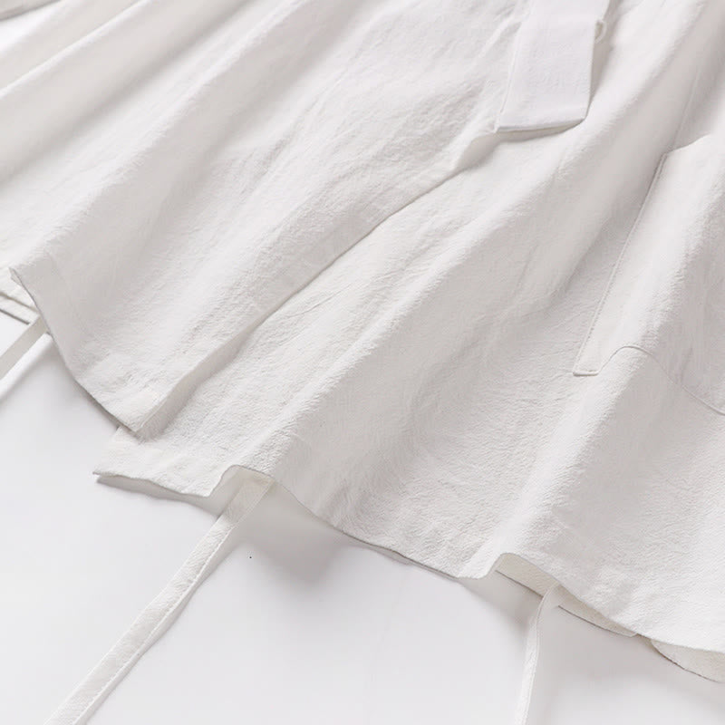 Ensemble kimono d'automne en coton à lacets, pantalon large longueur cheville avec poches, 2 pièces , Buddha Stones - image 25