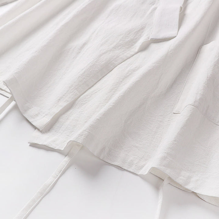 Ensemble kimono d'automne en coton à lacets, pantalon large longueur cheville avec poches, 2 pièces , Buddha Stones - image 25