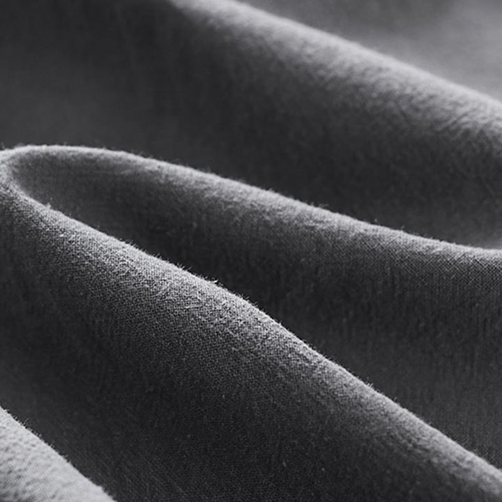 Pantalon d'été uni pour homme en coton et lin, longueur cheville, avec poches, Buddha Stones - image 8