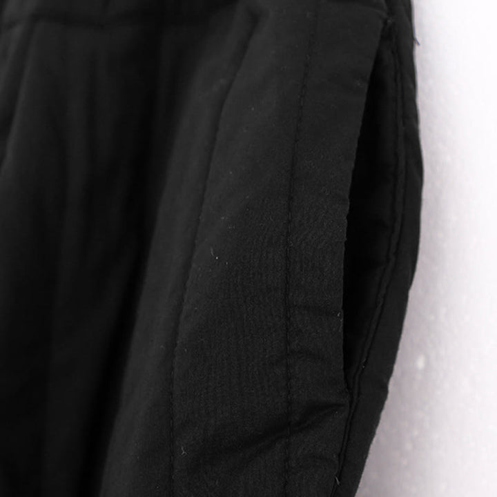 Pantalon harem d'hiver uni en coton pour femme, avec poches, motif Buddha Stones et blocs de couleurs. - image 11