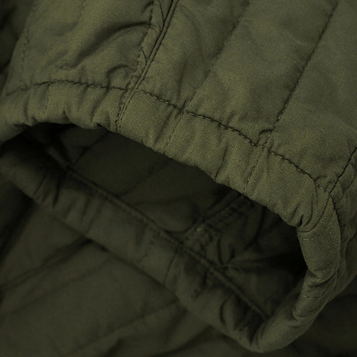 Pantalon harem d'hiver uni en coton pour femme, avec poches, motif Buddha Stones et blocs de couleurs. - image 26