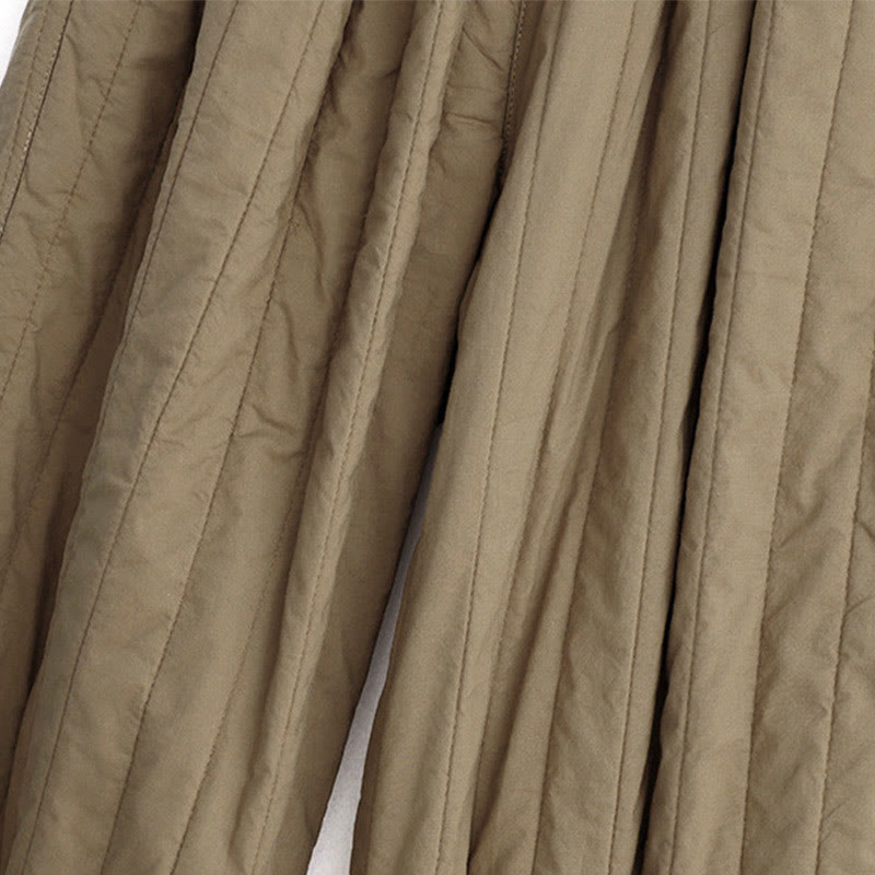 Pantalon harem d'hiver uni en coton pour femme, avec poches, motif Buddha Stones et blocs de couleurs. - image 6