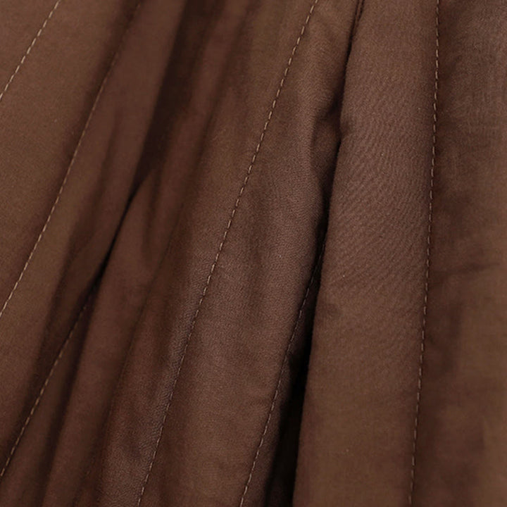 Pantalon harem d'hiver uni en coton pour femme, avec poches, motif Buddha Stones et blocs de couleurs. - image 18