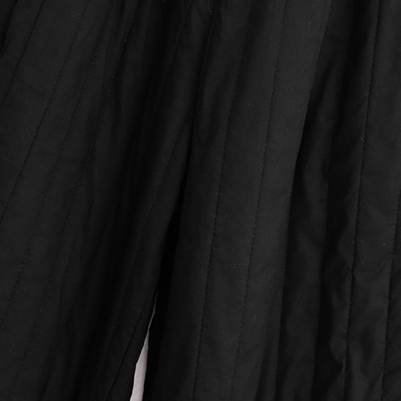 Pantalon harem d'hiver uni en coton pour femme, avec poches, motif Buddha Stones et blocs de couleurs. - image 13