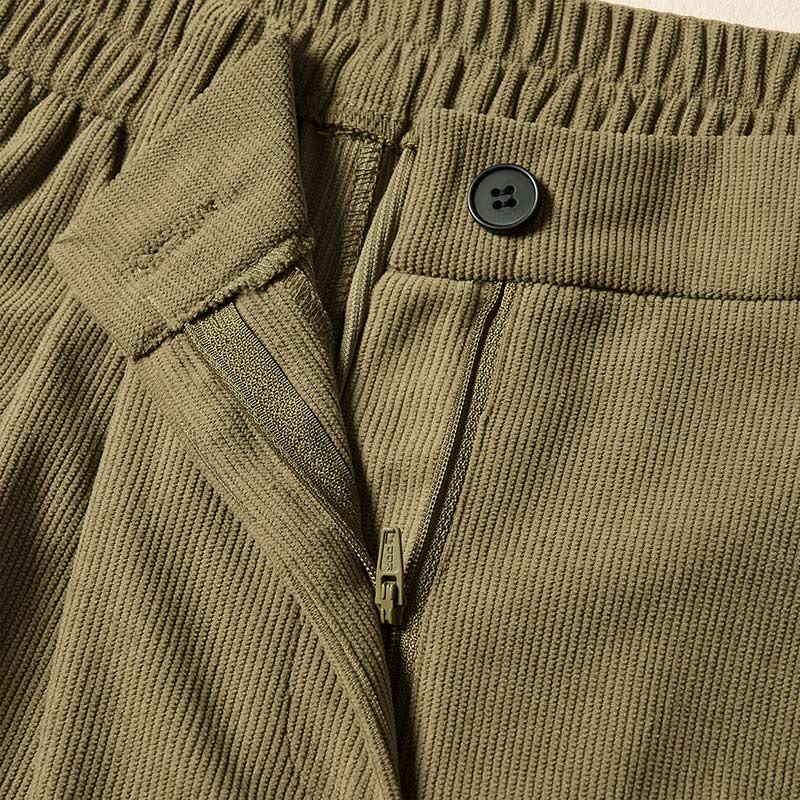 Pantalon harem taille haute en velours côtelé Buddha Stones Commute Fall pour femme avec poches - image 6