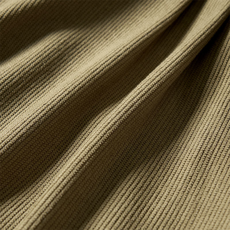 Pantalon harem taille haute en velours côtelé Buddha Stones Commute Fall pour femme avec poches - image 9