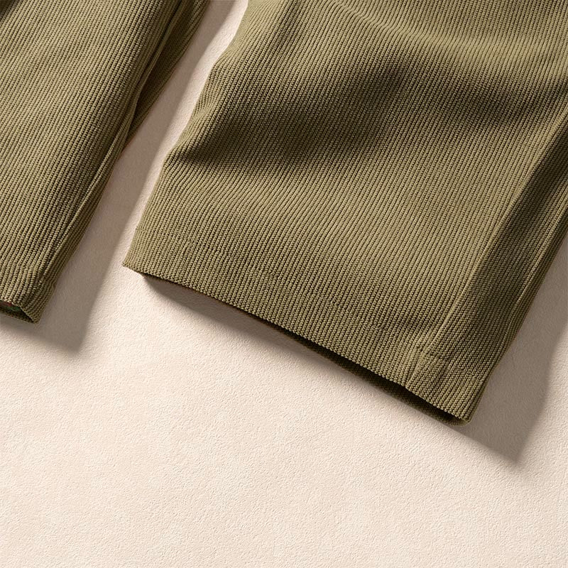 Pantalon harem taille haute en velours côtelé Buddha Stones Commute Fall pour femme avec poches - image 10