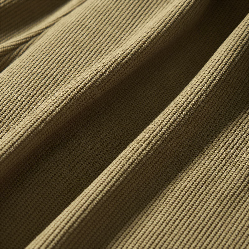 Pantalon harem taille haute en velours côtelé Buddha Stones Commute Fall pour femme avec poches - image 8