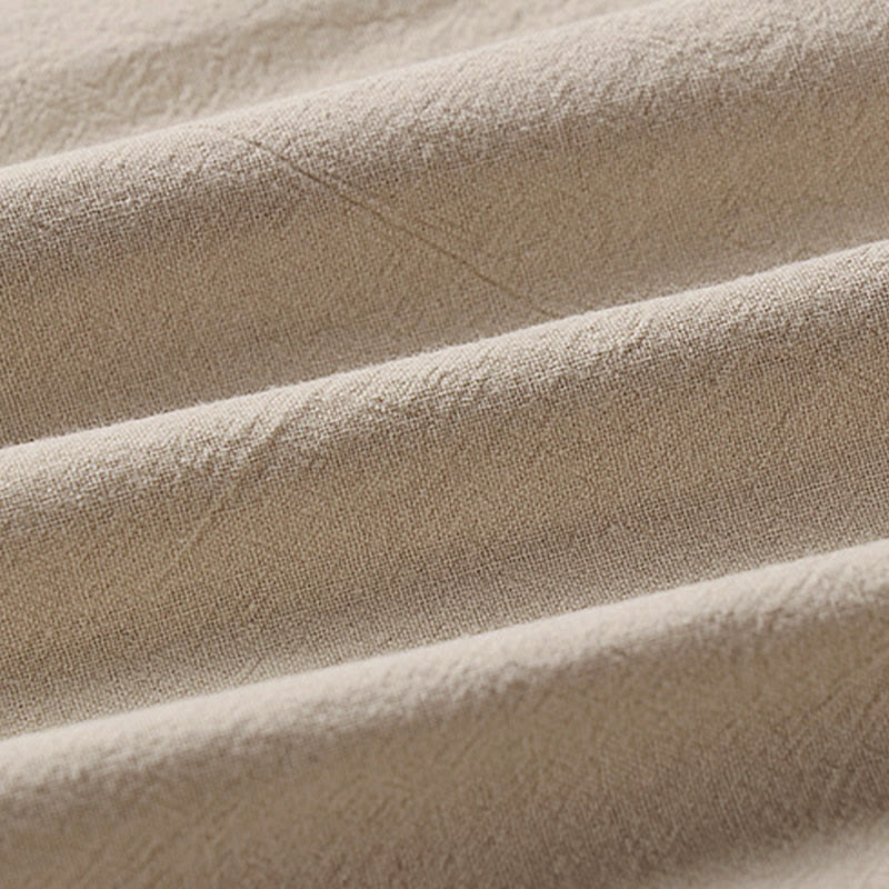 Pantalon harem homme longueur cheville avec poches, coloris uni, motif Buddha Stones, collection printemps/automne - image 11