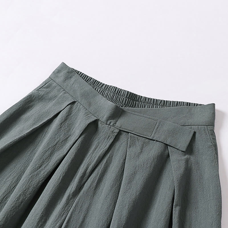 Pantalon en coton et lin pour homme, coupe droite, fermeture éclair, motif Buddha Stones, avec poches - image 2