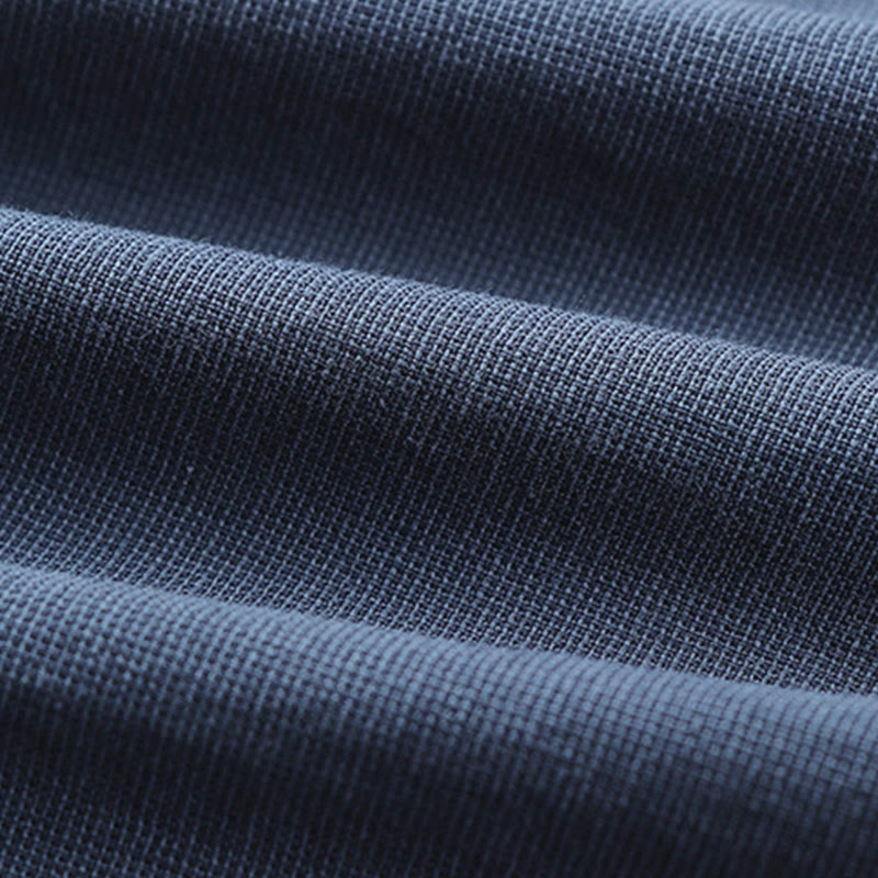 Chemise à manches longues en coton pour homme, Buddha Stones, couleur unie simple, demi-boutons - image 6