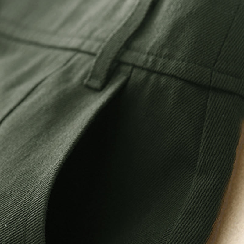 Jupe en coton uni pour femme Buddha Stones avec poches - image 2