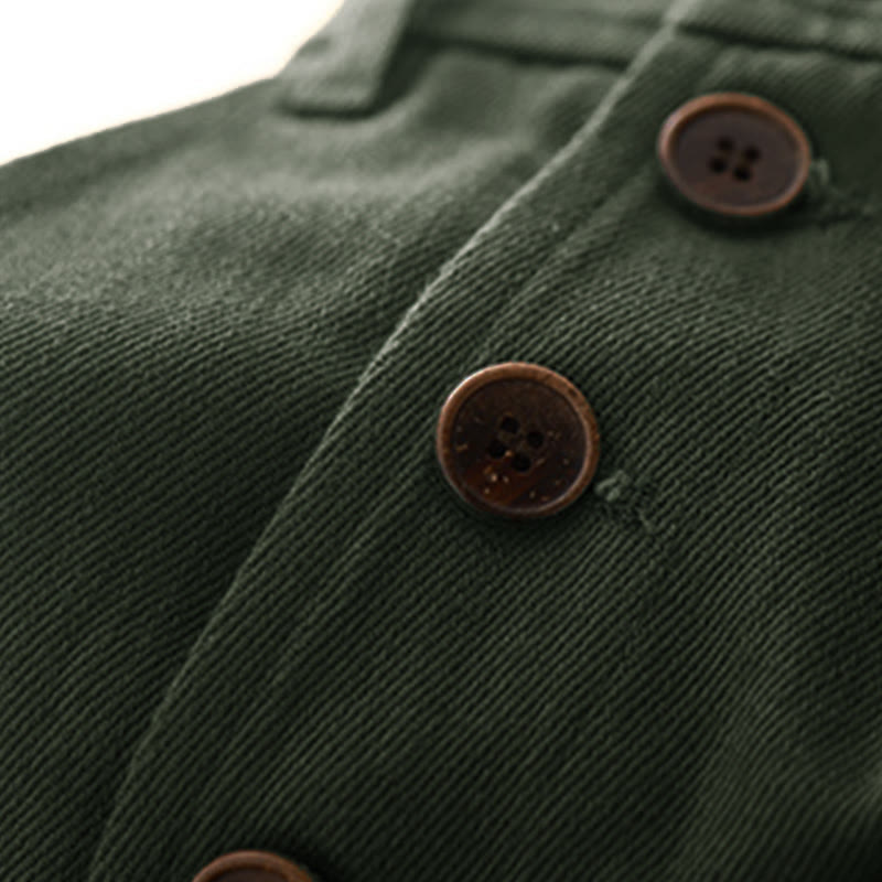 Jupe en coton uni pour femme Buddha Stones avec poches - image 3